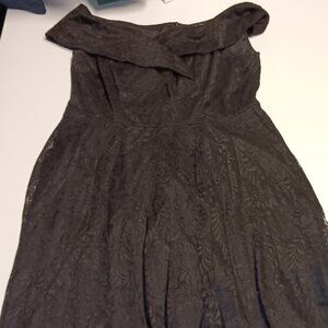 RELIST JASAMBAC Women's Off Shoulder Cocktail Dress Black Lace SIZE XL